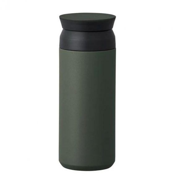 Thermos Kinto vert cendré / rouge / argent / acier inoxydable - 350 ml / 500 ml