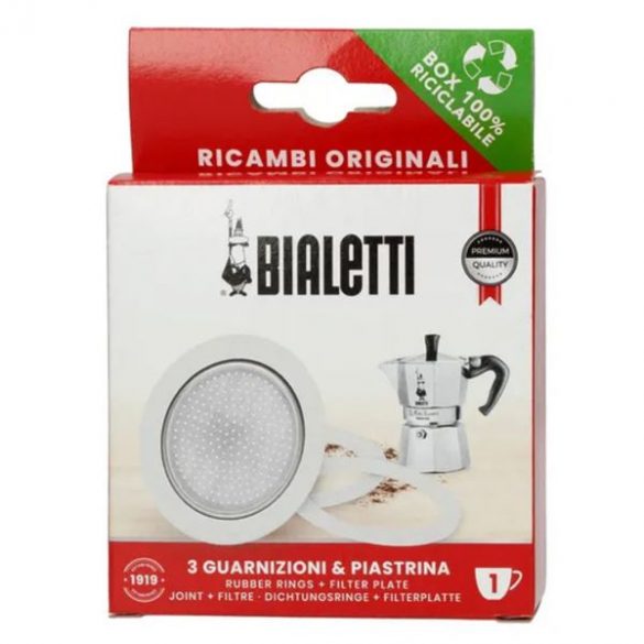 Bialetti seal 3 pcs + filtre pour 1 dose Mokka bambin