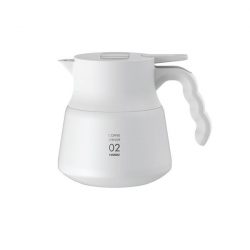   Hario Serveur isotherme en acier inoxydable PLUS V60-02 600 ml blanc