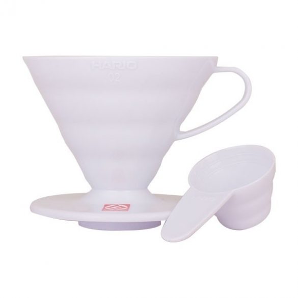 Hario V60-02 Dripper plastique - blanc