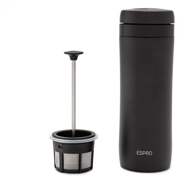 Espro Travel Coffe Press thermos noir/gris/blanc/métal - 300ml