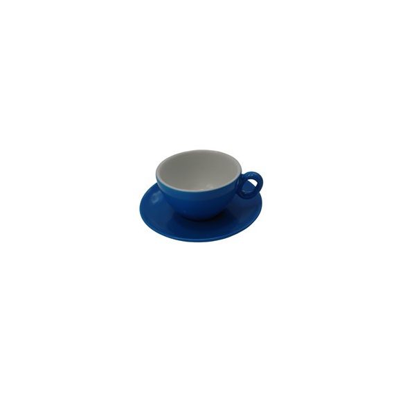 Inkerpor Tasse à cappuccino + assiette 250 ml - bleu/menthe/rose/jaune