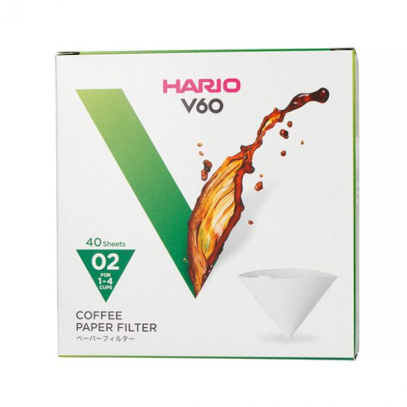 Hario V60-02 papier filtre en boîte blanc 40 pcs