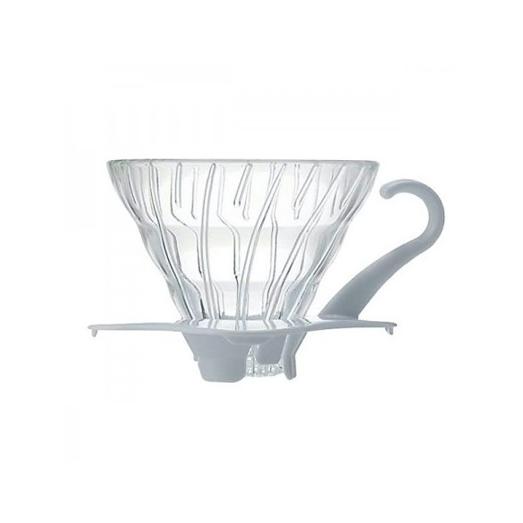 Hario V60-01 compte-gouttes en verre blanc