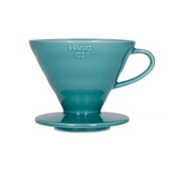   Hario V60-02 compte-gouttes en céramique - turquoise + 40 pcs filtre