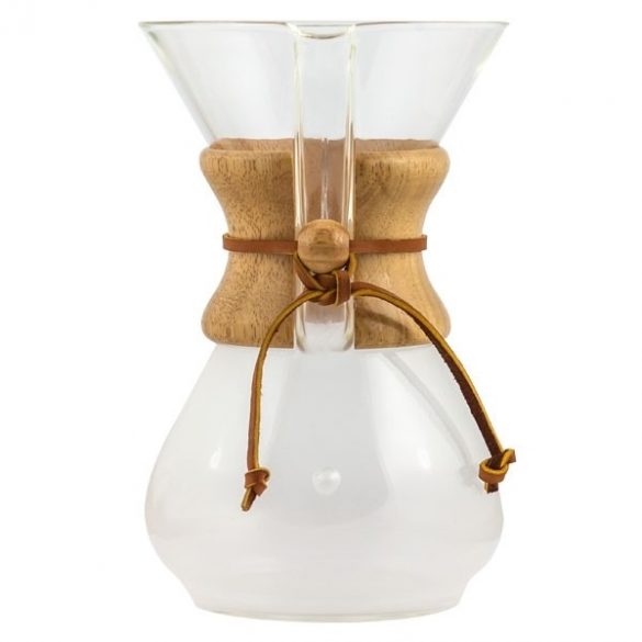 Chemex Classic Pot en verre pour la préparation du café 6 tasses