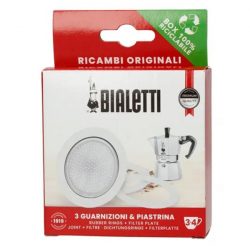 Bialetti seal 3 pcs + filtre pour 3 et 4 doses Mokka Espress