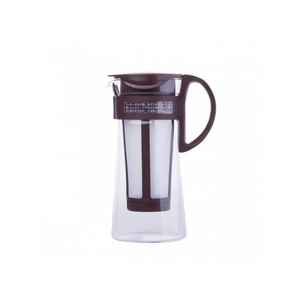 Hario Mizudashi Coffee Pot Mini – café trempé à froid / infusion à froid / machine à café 600 ml – marron